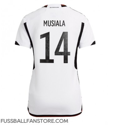 Deutschland Jamal Musiala #14 Replik Heimtrikot Damen WM 2022 Kurzarm